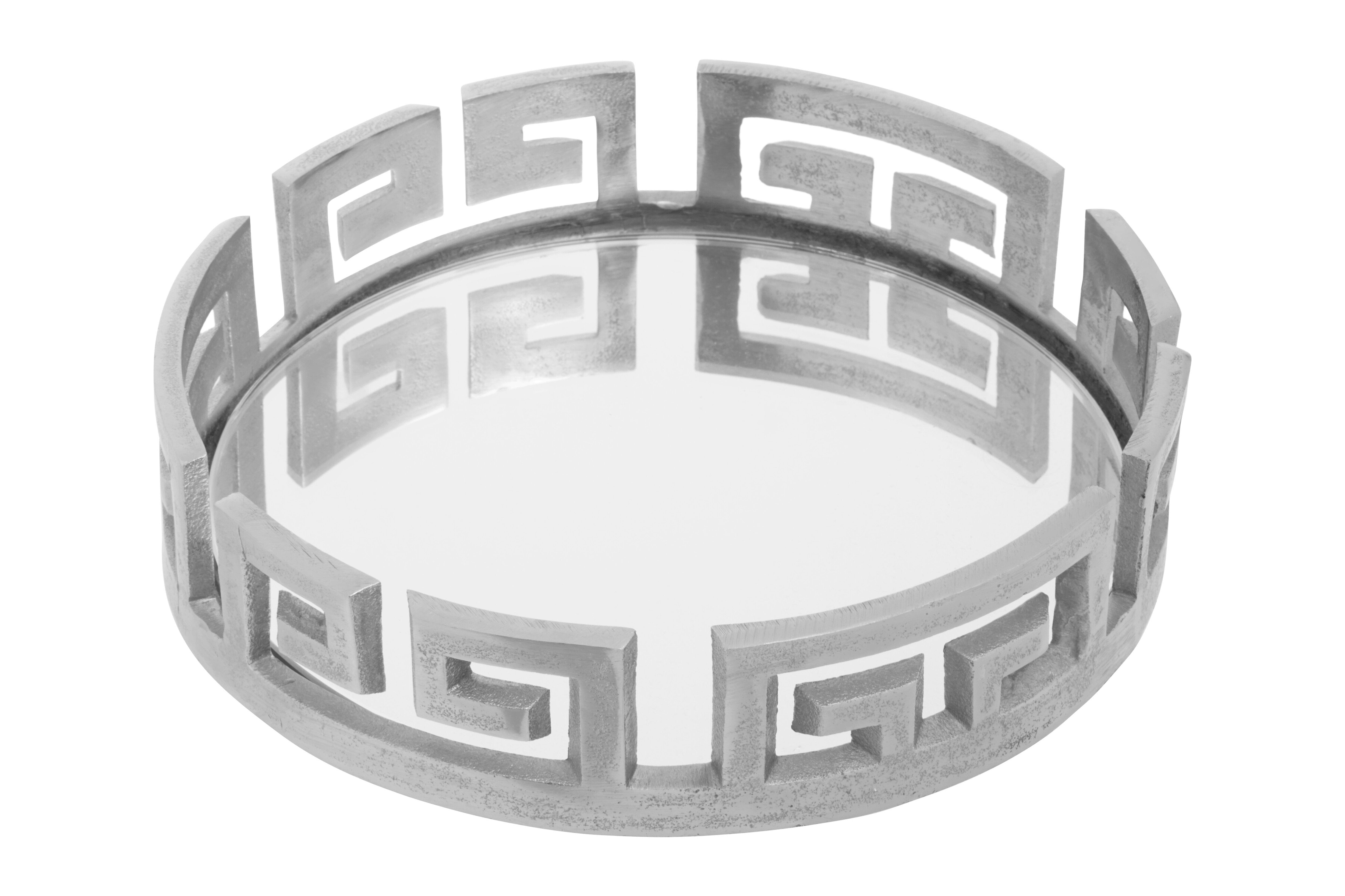 Delphi Round Silver Finish Tray